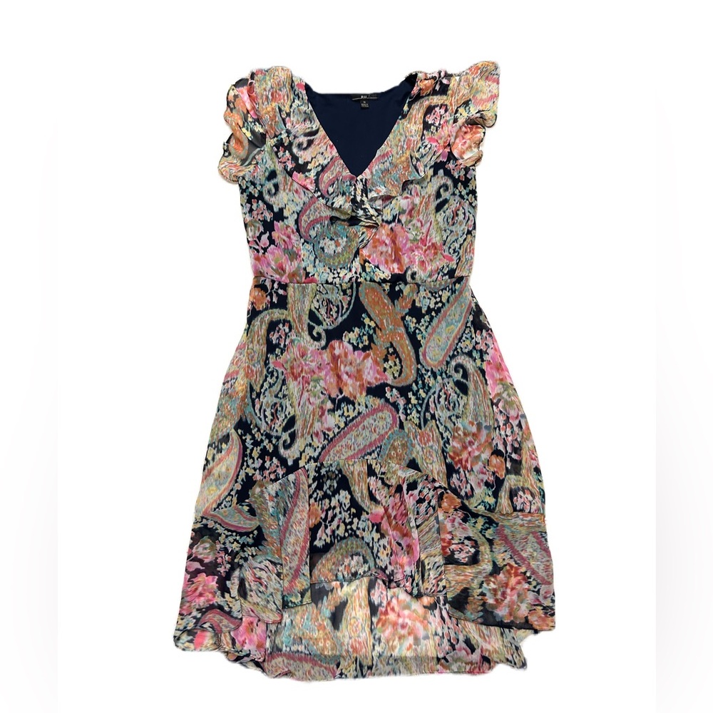 Midi Dress Sz 16 Boho Cottage Fairy Prairie Coquette Ruffle Feminine Artsy
